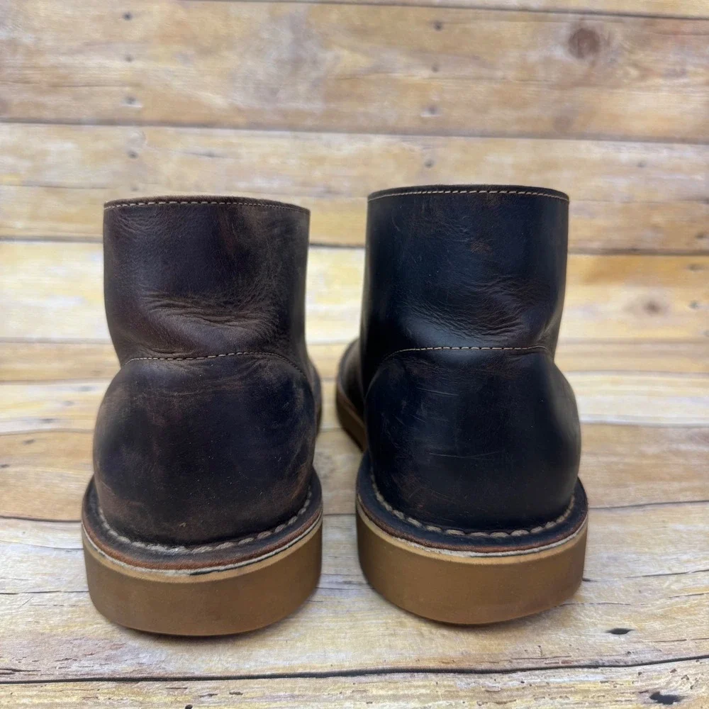 Clarks Bushacre 3 Mens Size 10 M Dark Brown Beewax Leather Chukka Desert Boots